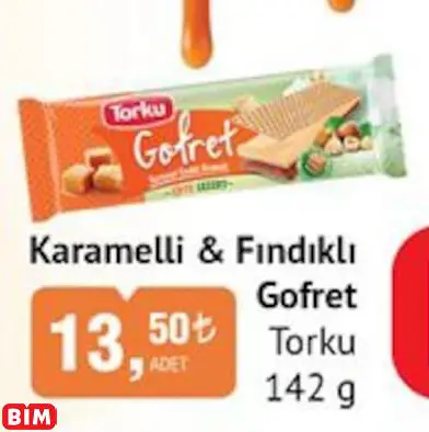 TORKU  KARAMELLİ & FINDIKLI GOFRET